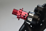 GPM Aluminum 13mm Hex Adapters for Sledge (Red) - Installed