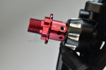 GPM Aluminum 13mm Hex Adapters for Sledge (Red) - Installed