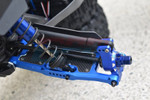 GPM Aluminium Rear Lower Arms w/ Hardware (Blue) - Installed