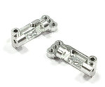 Integy Aluminum Castor Blocks for the Traxxas Stampede, Rustler & Slash (Silver)