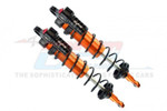 GPM Aluminum 6061-T6 Rear L-shape Adjustable Spring Dampers for Traxxas Sledge (Orange)