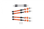 GPM Aluminum CVD Driveshafts and Front Steering Tie Rod for Maxx w/ WideMAXX (Orange)