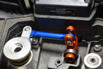 GPM Aluminum Servo Mount, Tie Rod, 25T Servo Horn (Orange) - Installed