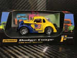 Pioneer 1937 Dodge Coupe Legends, Yellow/Blue 'Sunoco' #15 1/32 Slot Car