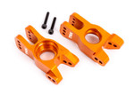 Traxxas Left and Right Stub Axle Carriers (Orange-Anodized) w/ Hardware