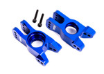 Traxxas Left and Right Stub Axle Carriers (Blue-Anodized) w/ Hardware