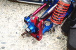 GPM Aluminum Alloy Front Knuckle Arm (Red) - Installed