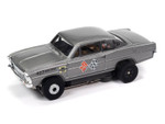 Auto World 1966 Chevrolet Nova (Gray) Nickey Thunderjet HO Slot Car