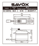 Savox SC-1256TG-BE Black Edition Standard Size Coreless Digital Servo 0.15 / 277