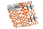 GPM Complete (Orange) Aluminum Suspension upgrade ( 96pc set) for X-Maxx