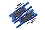 GPM (Blue) Aluminum 6061-T6 Front Lower Arms & Carbon Fiber Dust-Proof Protection Plate (25pc set) for Sledge