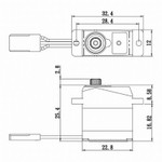 Savox SH-0263MG Micro Digital Servo w/ Soft Start, 0.10/30 @ 6v