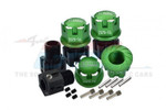 GPM (Green) Aluminum 7075-T6 Hex Adapters (+6.5mm) And Wheel Lock (20pc Set)