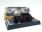 Pioneer 1934 Ford Coupe Legends Racer #28 (Matte Black) 1/32 Slot Car - DEALER SPECIAL