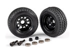 Traxxas TRX-4m Utility Trailer Wheels and Tires with Mounting Hardware