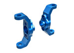 Traxxas Caster Blocks 6061-T6 Aluminum (Blue-Anodized) (Left & Right)
