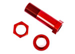 Traxxas Servo Saver Post w/Adjuster Nut and Locknut (Red-Anodized, 6061-T6 Aluminum)