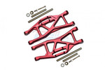GPM Red Aluminum Front & Rear Lower Arms - 14pc Set for the Maxx w/WideMaxx