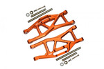 GPM Orange Aluminum Front & Rear Lower Arms - 14pc Set for the Maxx w/WideMaxx