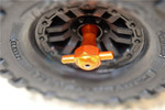 GPM Orange Aluminum Spare Tire Locking Nut for TRX-4
