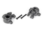 Traxxas Left & Right Extreme Heavy Duty Steering Blocks (Gray) w/ Hardware: For use with #9080 Upgrade Kit