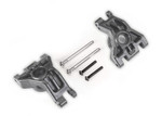 Traxxas Left & Right Rear Stub Axle Carriers (Gray) w/ Hardware: For use with #9080 Upgrade Kit