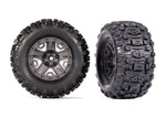 Traxxas Sledgehammer Tires on Charcoal Gray 2.8 Wheels (2) w/12mm Hex