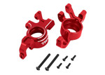 Traxxas 6061-T6 Aluminum Steering Blocks Left and Right (Red-Anodized)