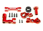 Traxxas 6061-T6 Aluminum Bellcrank Steering Assembly (Left and Right) (Red-Anodized)