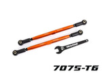 Traxxas Front Toe Links (Orange Anodized) 7075-T6 Aluminum