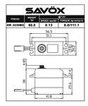 Savox SW-0230MG Waterproof Standard Digital Servo w/Soft Start