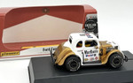 Pioneer 1934 Ford Coupe Legends Racer #3 (Gold/White) 1/32 Slot Car - DEALER SPECIAL