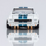 AFX 1965 Shelby Mustang GT350 White/Blue Mega G+ HO Slot Car