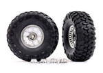 Traxxas 2.2" Canyon Trail Classic Chrome Wheels (5.3 x 2.2" Tires) Assembled with Center Caps