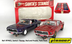 Pioneer Festive Racers Santa's 'Stangs (Red/Purple) Racing Twin Pack 1/32 Slot Car