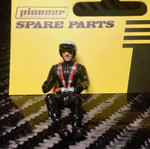 Pioneer Painted (White Helmet, Black Suit) Driver Figure