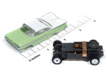 1959 Chevy Impala (Seafoam Green and White) Thunderjet HO Slot Car
