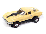 Auto World 1967 Chevy Corvette Coupe (Sunfire Yellow) Thunderjet HO Slot Car