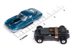 Auto World 1967 Chevy Corvette Coupe (Marina Blue Poly) Thunderjet HO Slot Car