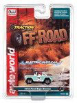 Auto World 1972 Ford Baja Bronco (White w/Light Teal Race Graphics) X-Traction HO Slot Car