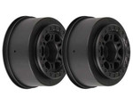 Pro-Line Split Six 2.2/3.0 Black Front Wheel (2): Slash