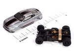 Auto World 2015 Ford Mustang GT (Silver & Black) X-Traction HO Slot Car