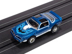 Auto World 1978 Pontiac Firebird T/A (Blue, White & Black) X-Traction HO Slot Car