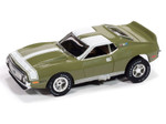 Auto World 1971 AMC Javelin (Green & White) X-Traction HO Slot Car