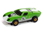 Auto World 1966 Ford GT40 (Green & White) Thunderjet HO Slot Car