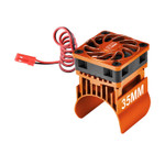 GPM Orange 6061-T6 Alloy Cooling Fan With 35mm Motor Heat Sink