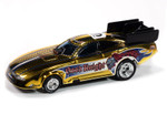 Auto World 2022 Dodge Charger Good Knight FC (Gold Chrome, Black, Blue & Red) 4Gear HO Slot Car