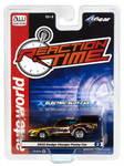 Auto World 2022 Dodge Charger Good Knight FC (Gold Chrome, Black, Blue & Red) 4Gear HO Slot Car