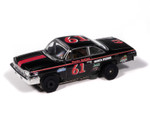 Auto World 1962 Chevrolet Bel Air (Black & Red) Thunderjet HO Slot Car