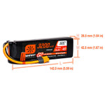 Spektrum 14.8V 3200mAh 4S 50C Smart G2 LiPo Battery w/IC3 Plug